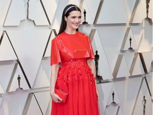 Rachel Weisz no tapete vermelho do Oscar 2019