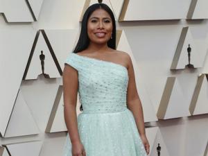 Yalitza Aparicio no tapete vermelho do Oscar 2019
