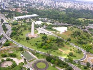 Vista aérea do Parque do Ibirapuera