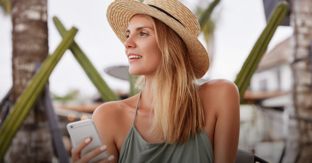 mulher em ambiente de luxo